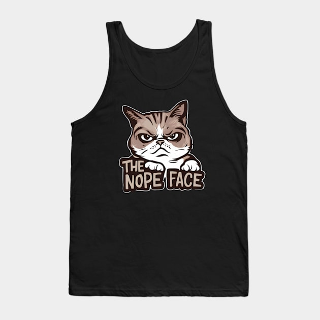 Grumpy Cat Tank Top by Inktopolis